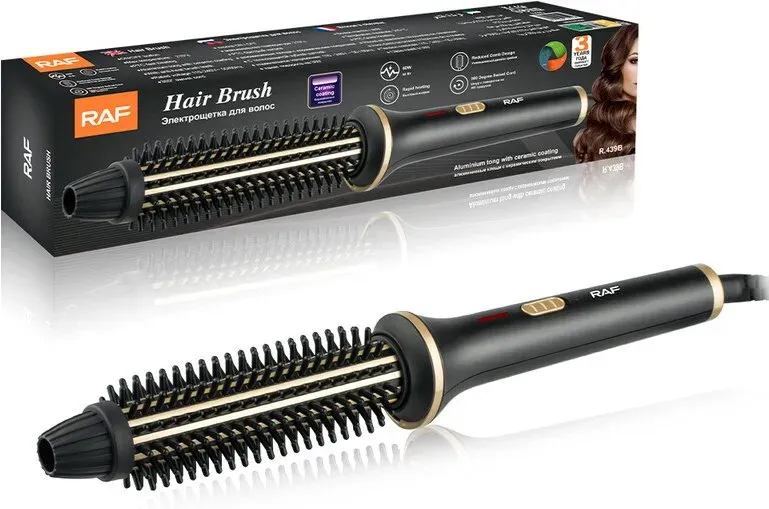 RAF 2-in-1 Locken- und Glättigungsstab, 60 W, PTC-Heizung, keramikbeschichtet, für Frauen, Heim- und Tägliches Styling