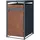 ML-Design Mülltonnenbox 1er für 1 Tonne 240L 68x80x116,3 cm, Anthrazit-Rostoptik, abschließbar