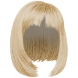 Perücken Schwarz Echthaar Kopfperücke mit vollem und goldenem Kurzhaar, geeignet für Damen- und Mädchenperücken Echthaar Perücke Blond Bob (Gold-d, One Size)