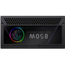 gamemax RGB 850G Netzteil PC 850W Vollmodulares, 80 Plus Gold, LLC + DC‐DC, ARGB Sync, Japanische Kondensatoren, 140mm ARGB FDB Lüfter, 9 Schutzfunktionen, 10 Jahre Garantie, Schwarz
