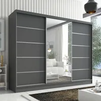 a&j möbelland gmbh Schiebetürenschrank AURELIA 1 200 x 215 x 59,5 cm grau