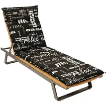 Spetebo Liegenauflage 190 x 60 cm schwarz 1 St.
