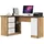 akord furniture factory AKORD B20 links in der Farbe Eiche Craft mit 3 Schubladen Front Weiß Eichenfarben