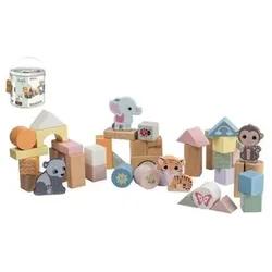 JOHNTOY 80091 Jouéco® - The Wildies Family Holzbausteine