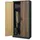 Jan Nowak DAWID Aktenschrank 185 x 90 x 45 cm Anthrazit/Nussbaum
