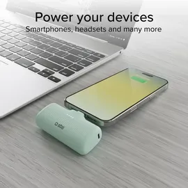 OEM SBS EcoPower 5000 mAh 10w Powerbank integriertem Usb-c-anschluss - Grün