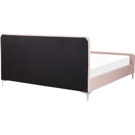 Beliani Lunan 180 x 200 cm Pastellrosa
