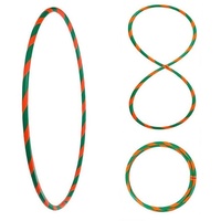 Hoopomania Hula-Hoop-Reifen Bunter Hula Hoop Reifen, faltbar, Ø95cm Grün-Orange grün|orange Ø 95 cm