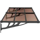 vidaXL Türvordach 199 x 90 cm schwarz