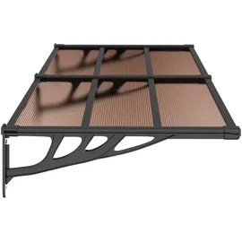 vidaXL Türvordach 199 x 90 cm schwarz