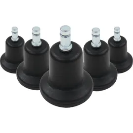HJH Office Bodengleiter No. 11 5er-Set Kunststoff/Metall schwarz