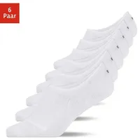 SNOCKS FÜSSLINGE Damen & Herren aus Bio-Baumwolle WEISS 39-42