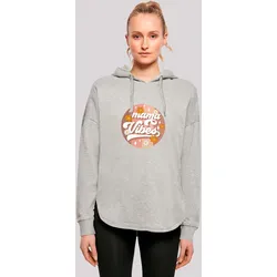 Kapuzenpullover F4NT4STIC "Mothers Day Mama Vibes Vintage Inspired Motherhood", Damen, Gr. XS, grau, Obermaterial: 100% Baumwolle, casual, oversize, Langarm, Pullover, Premium Qualität