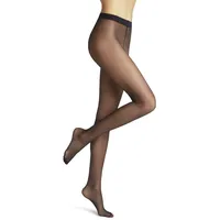 Falke Damen Strumpfhose Pure Matt 20 DEN W Ti transparent einfarbig 1 Stück, Blau Marine 6179, L