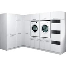 laundreezy Mehrzweckschrank-Set 285 x 200 x 68 cm Weiß