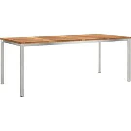 vidaXL Garten Essgruppe 7 pcs Massivholz Teak vidaXL