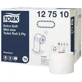Midi Toilettenpapier Premium T6 weiß 3-lagig, 27 Rollen je 70m