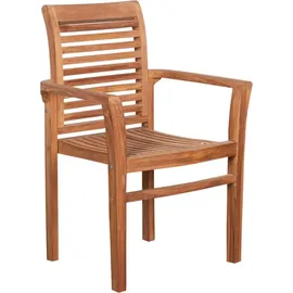 Mr. Deko Gartenmöbelset Stapelsessel Derby & Tisch Retford