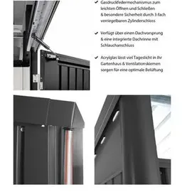 Biohort AvantGarde A5 2,54 x 1,74 m dunkelgrau-metallic Doppeltür