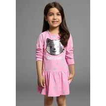 Kidsworld Jerseykleid in rosa gemustert), | Gr.: 116/122