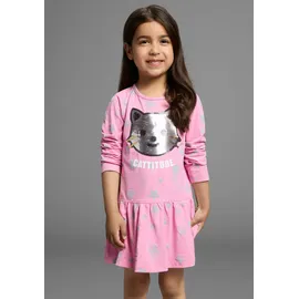 Kidsworld Jerseykleid in rosa gemustert), | Gr.: 116/122