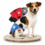 NATURE PET Premium Läufigkeitshose für Hündinnen – Hochwertige & Bequeme Hundewindeln für Hündinnen & Rüden – Waschbare Inkontinenz-Hundewindel ohne Einfädeln der Rute – S/Blau