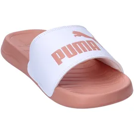 Puma Unisex Popcat 20 Slide Sandal, White-Deeva Peach, - 38