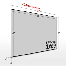 eSmart Expert UKD Tageslicht Rahmen Leinwand 213 cm 84 Zoll