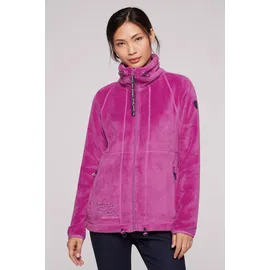 Soccx SOCCX, Damen, Sherpafleecejacke mit hohem Kragen Iced berry), M, - M