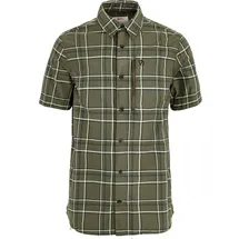 Fjällräven Abisko Hike Kurzarmhemd Laurel Green / Chalk White S