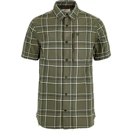 Fjällräven Abisko Hike Kurzarmhemd Laurel Green / Chalk White S