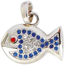 Wolters Schmuckanhänger Fisch blau