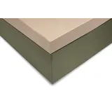 Zo Home Spannbettlaken Mako-Satin 90 x 200 cm beige