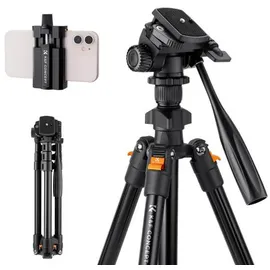 K&F Concept Stativkit Aluminium mit Videoneiger