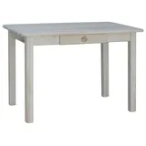Esstisch Küchentisch Speisetisch Tisch Kiefer massiv Unbehandelt mit Schublade - 80 x 80 cm
