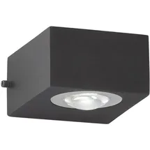 Fischer & Honsel Außenleuchte Metall 8,3x5,3 cm 1er Set schwarz