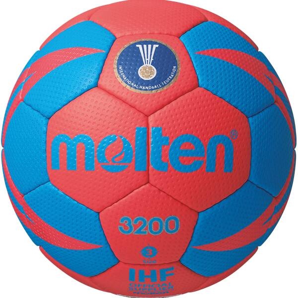 MOLTEN Handball H3X3200-RB, Rot/Blau, 3