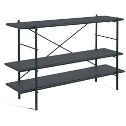 Outdoor Regal Etagere 120x34x80 cm schwarz NE