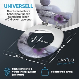 Sanilo WC-Sitz Energy Stones«, mit Absenkautomatik