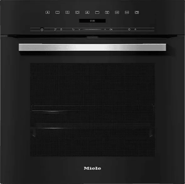 MIELE DGC 7151, Einbaubackofen (Einbaugerät, 76 l, 595 mm breit), BlackLine, Dampfgarfunktion