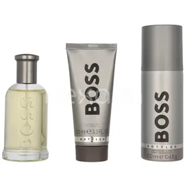 HUGO BOSS Bottled Eau de Toilette 100 ml + Shower Gel 100 ml + Deo Spray 150 ml Geschenkset