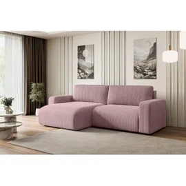 altdecor Ecksofa Cord 4-Sitzer Rosa