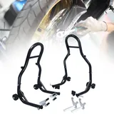 YARDIN Montageständer Motorrad Vorne + Hinten Motorradheber Motorrad Ständer Motorrad Ständer Hinterrad 2 STÜCK