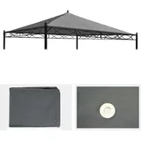 Mendler Ersatzbezug für Dach Pergola Pavillon Cadiz 3x3 m Grau