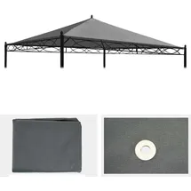 Mendler Ersatzbezug für Dach Pergola Pavillon Cadiz 3x3 m Grau