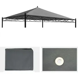 Mendler Ersatzbezug für Dach Pergola Pavillon Cadiz 3x3 m Grau