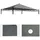 Mendler Ersatzbezug für Dach Pergola Pavillon Cadiz 3x3 m Grau