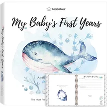 keababies Baby Zuerst 5 Jahre Speicherbuch Tagebuch - 90 Seiten Gebundene Ausgabe Für Jungen, Mädchen - Die Ganze Familie, LGBT, Alleinerziehende Mutter Vater, Adoptiv (SeaWorld)