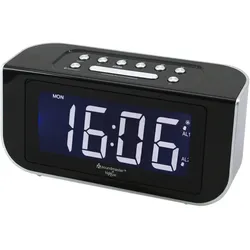 Soundmaster HighLine FUR4005 Funkwecker Radiowecker UKW-PLL Radio Dual-Alarm dimmbares Display Gangreserve