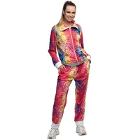 Boland - Kostüm Trainingsanzug Damen Disco, Campinganzug, Jogginganzug, 80er Jahre Outfit, Gruppenkostüm, Mottoparty, Karneval